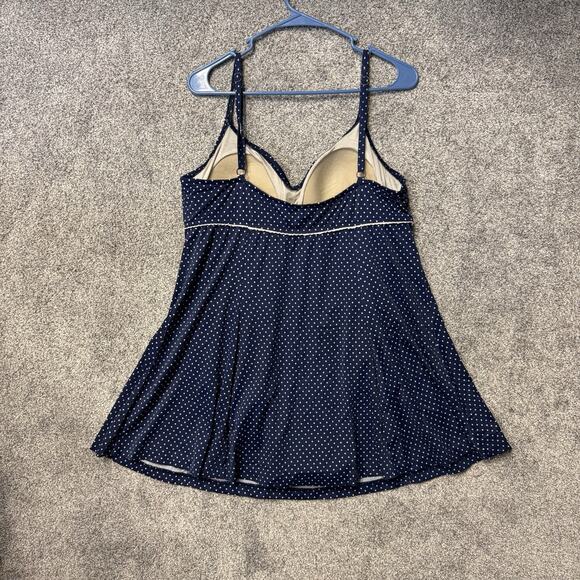 Le Cove Padded One Piece Swimdress 18 Vintage-inspired Retro Pin Up Chic Classic - Picture 8 of 10